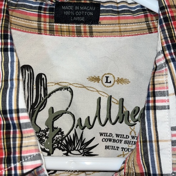 Vintage Bullhead western plaid button down - Picture 4 of 4